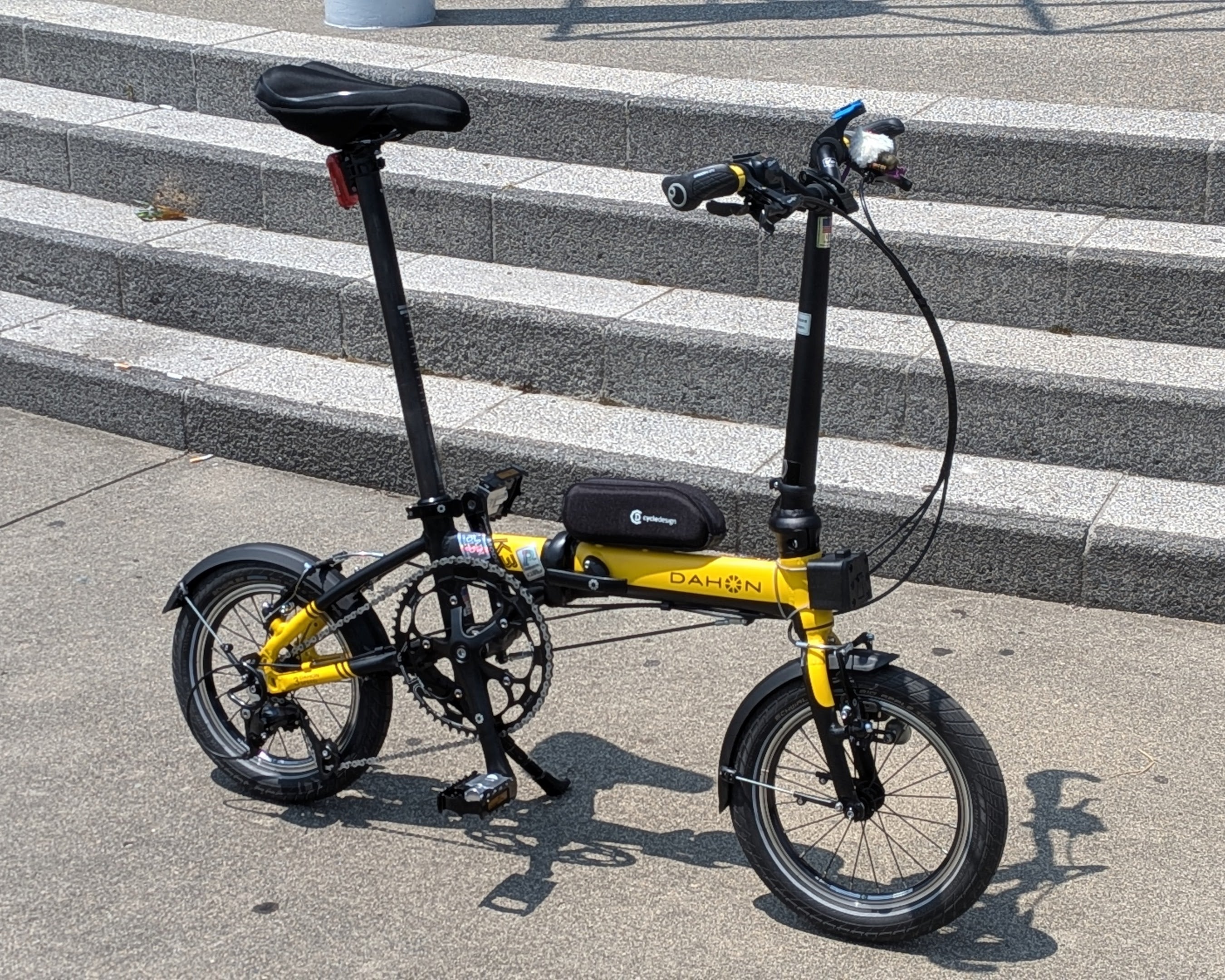 ビッグアップル仕様DAHON K3へダホン純正Fender 14”を取り付け