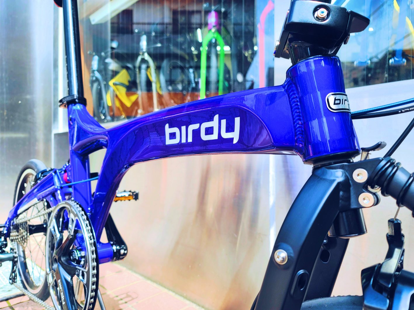 走行300km birdy R カスタム カラーオーダー birdy × カスタム】青色爽やかな、夏らしいカラーオーダーbirdyを納車