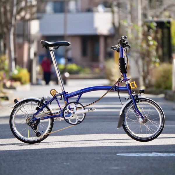 【sen】2000年式英国製ブロンプトンT5 内装5段変速 ブルー/グレー sen】2000年式英国製ブロンプトンT5 内装5段変速 ブルー/グレー sen】2000