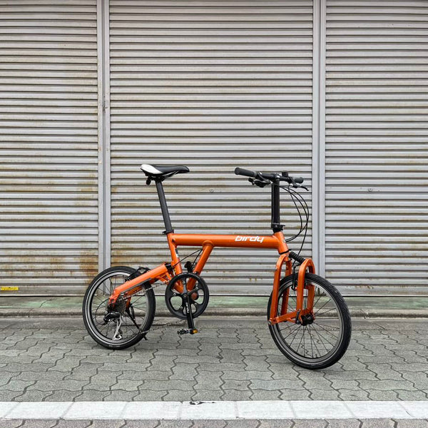 折りたたみ自転車 グレー オレンジサドル ちょっぴりお得な「特価モデル」がまたまた登場！ 折りたたみ自転車
