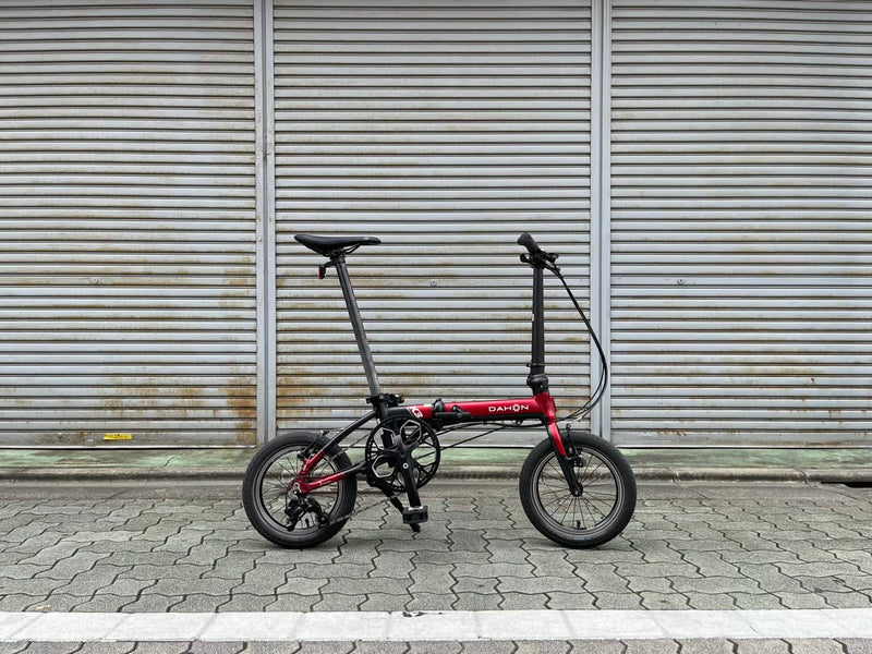 DAHON K3 赤黒カラー 折りたたみ自転車 ミニベロ　手渡し値引き 人気のコンパクト車「DAHON K3」も貸し出し可能！ 折りたたみ自転車
